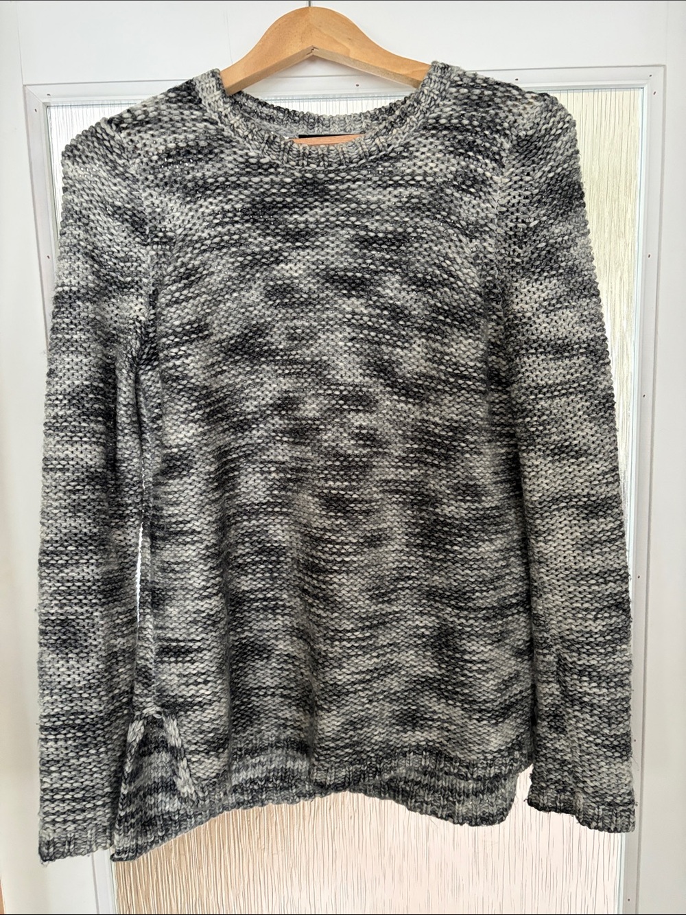 Ann Taylor Marled Gray Crewneck Women's Sweater